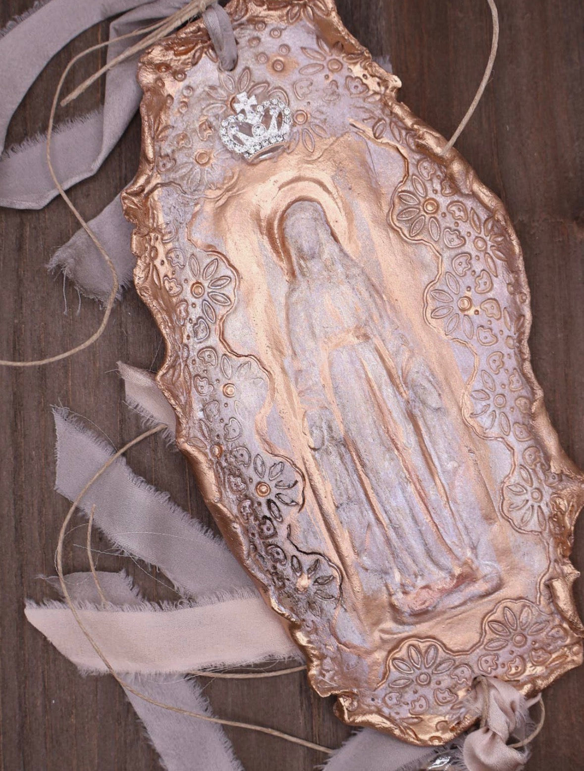 Mother Mary, Handmade Clay Art