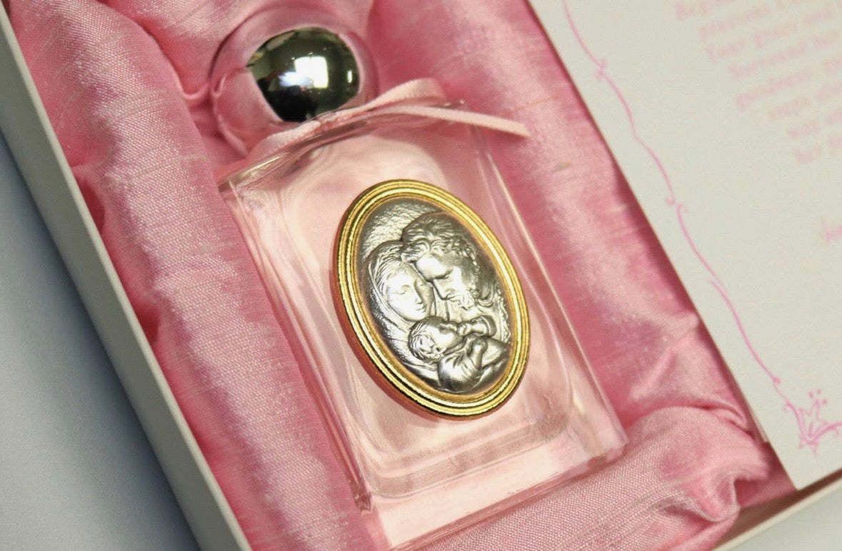 Baptism Holy Water Bottle/Pink Bow