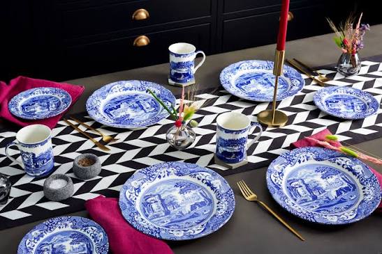 Spode Italian Blue Dinner Plate - set of 4