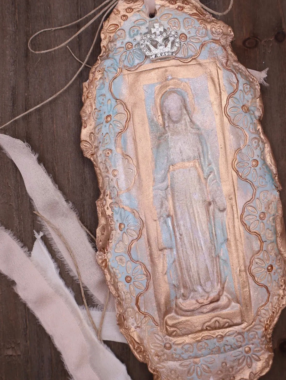 Mother Mary, Handmade Clay Art