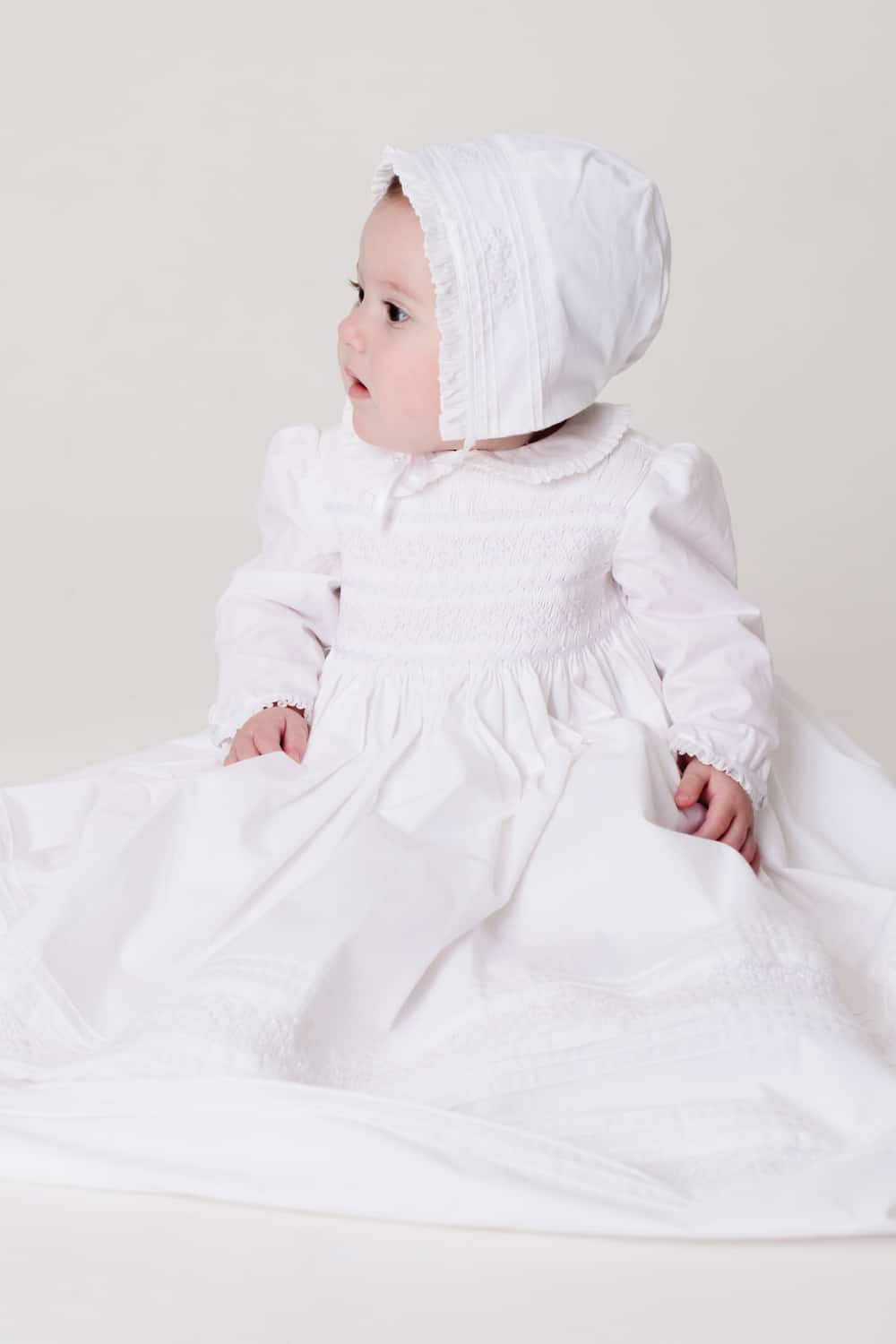 Royal Christening Gown Ceremony or Baptism Gown Smocked