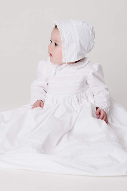 Royal Christening Gown Ceremony or Baptism Gown Smocked