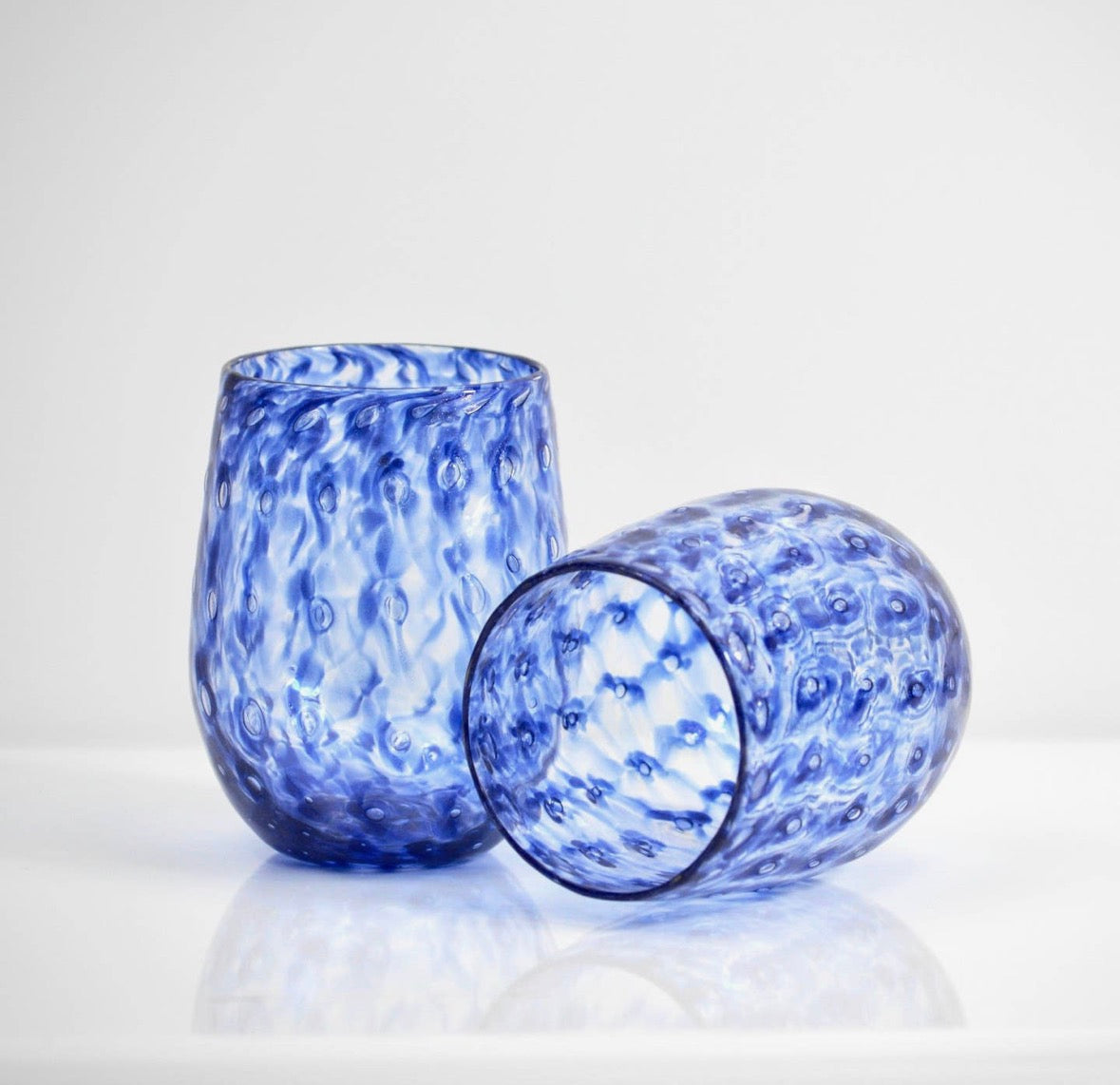 Nebbia Murano Glasses and Carafe Set, Bullicante &amp; Avventurina