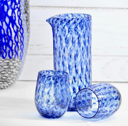 Nebbia Murano Glasses and Carafe Set, Bullicante &amp; Avventurina