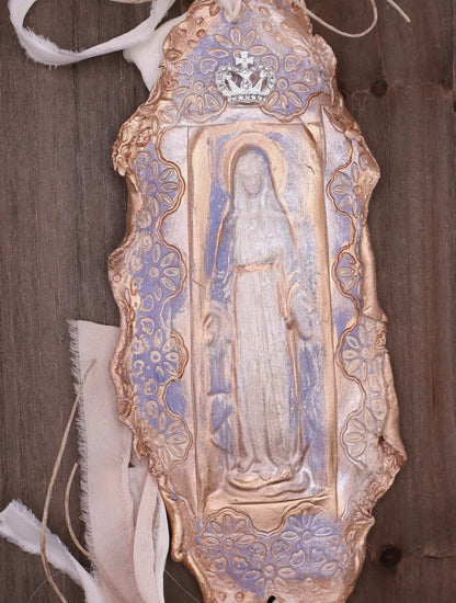 Mother Mary, Handmade Clay Art