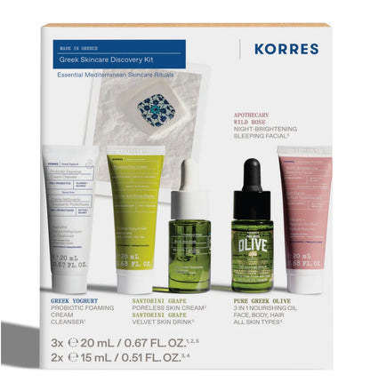 Korres- New Grecian Skincare Discovery Kit 2025 ($95 Value)