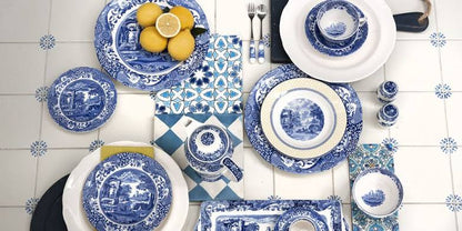 Spode Italian Blue Dinner Plate  - set of 4