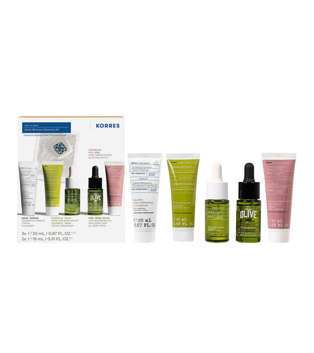 Korres- New Grecian Skincare Discovery Kit 2025 ($95 Value)