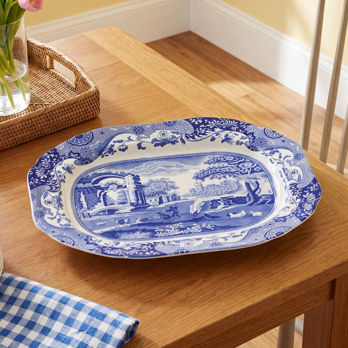 Spode Blue Italian Medium Oval Platter