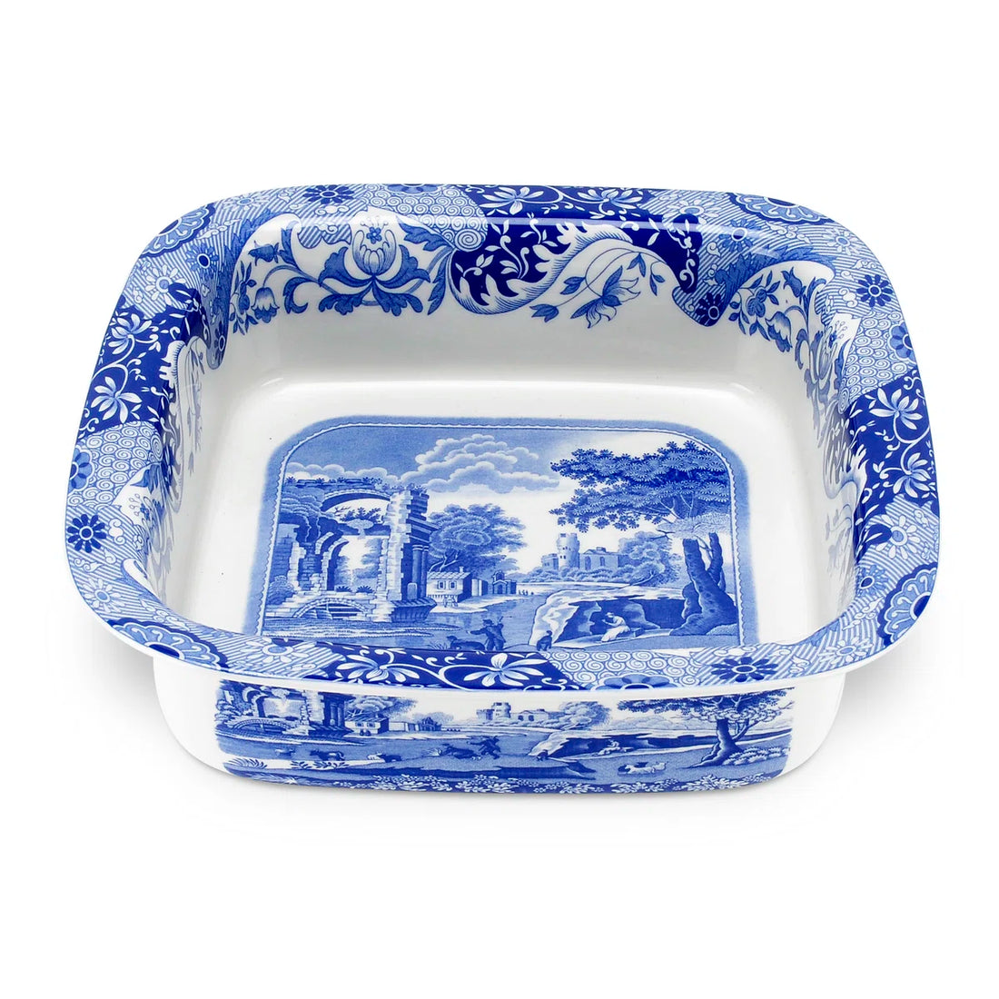 Spode Blue Italian Square Dish - 10 inch