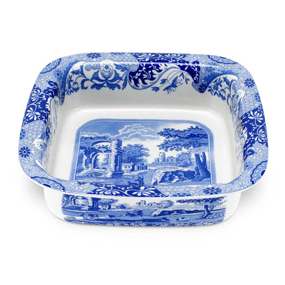 Spode Blue Italian Square Dish - 10 inch