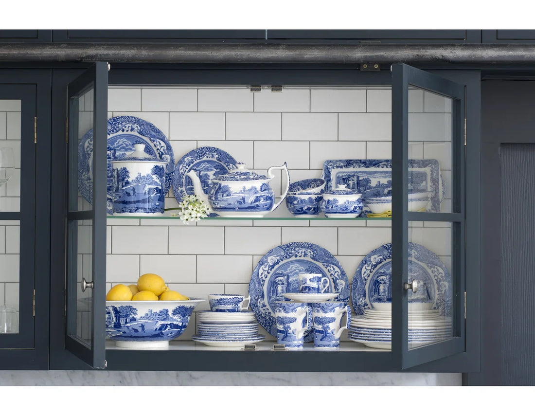 Spode Blue Italian Square Dish - 10 inch