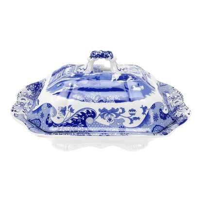 Spode Blue Italian Covered Vegetable Dish